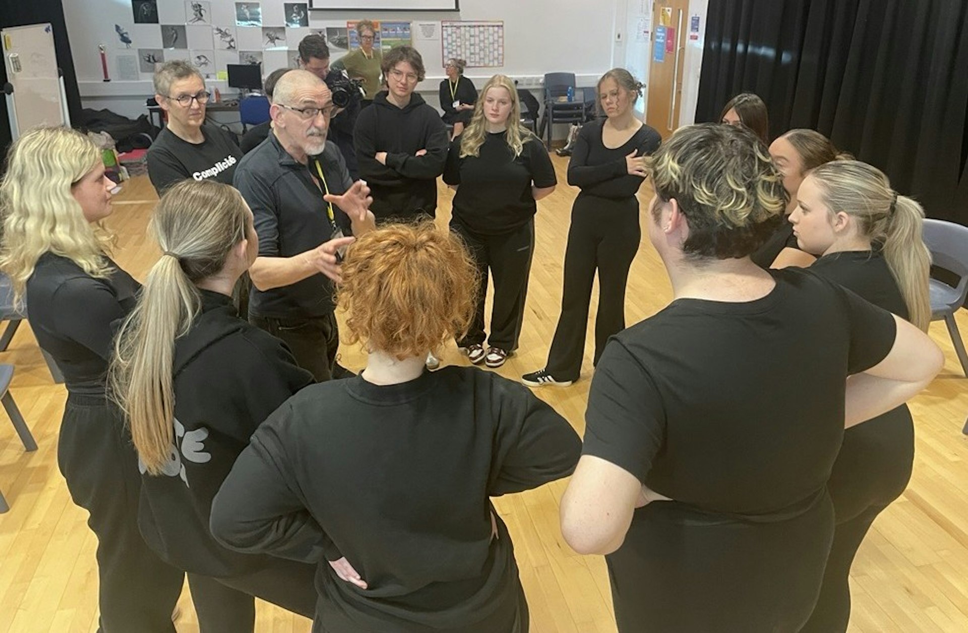 Suffolk New College students involved in an acting masterclass with some of the country's best